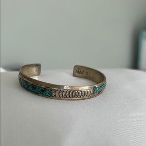NAK Silver and Turquoise Bracelet